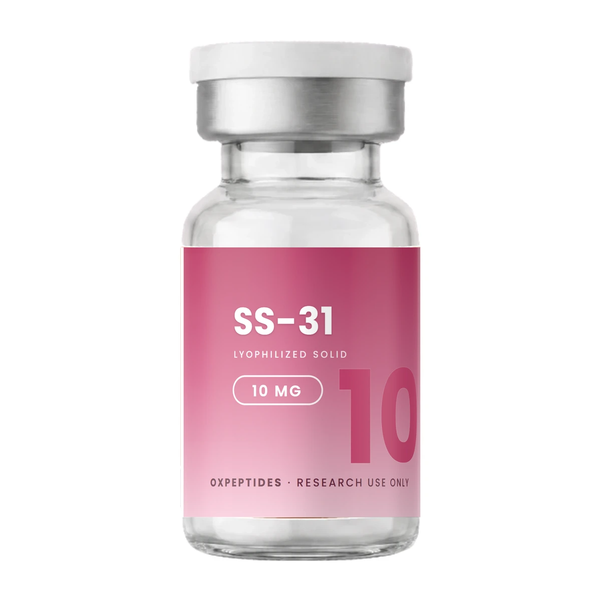 Ss-31 · Fiolka SS-31 — liofilizat, etykieta OXpeptides