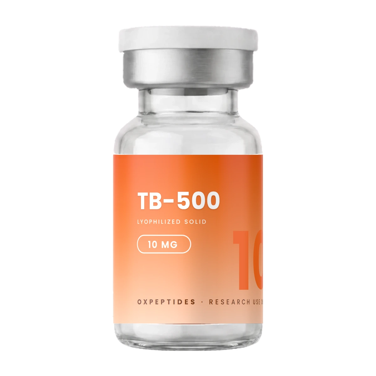Tb-500 · Fiolka TB-500 — liofilizat, etykieta OXpeptides