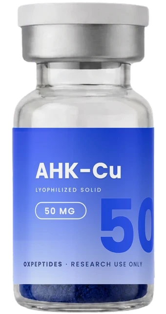 AHK-Cu 50 mg — liofilizowany peptyd badawczy, fiolka OXpeptides